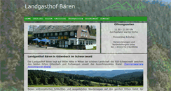 Desktop Screenshot of landgasthof-baeren.com