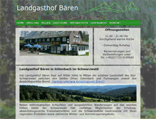 Tablet Screenshot of landgasthof-baeren.com